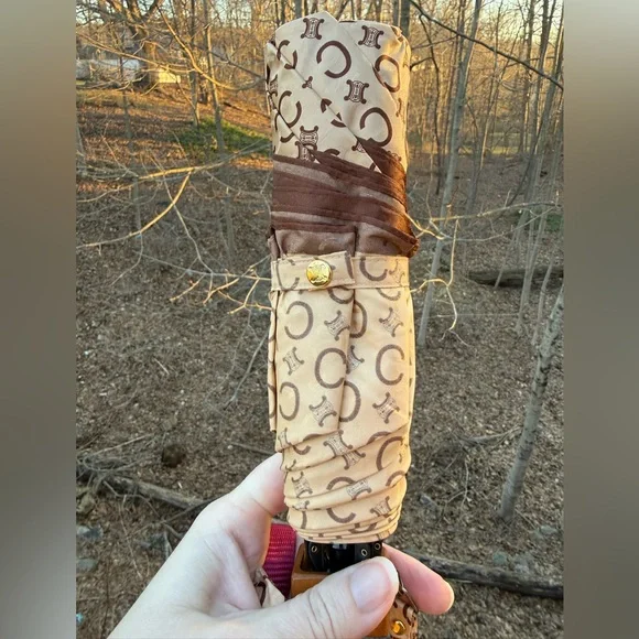 Celine Tan Monogram Umbrella - Picture 5 of 9